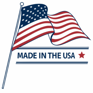 American flag with Made in USA label